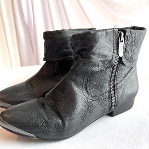 COPY - Black Faux Vegan Leather Ankle Bootie Women Size 7.5 Chinese Laundry
